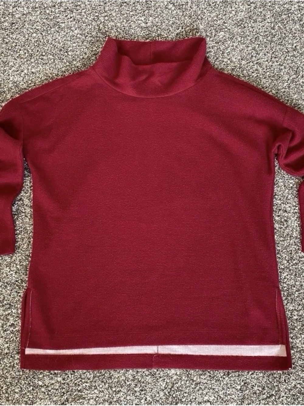 Anthropologie Turtleneck Sweater XS Red Pullover Long Sleeve Womens Cozy
